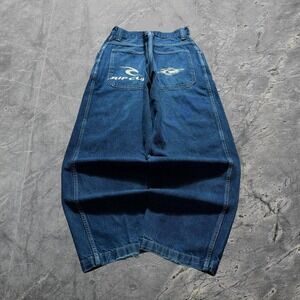 Baggy Wide Leg IOU Jnco Styl Skater Denim Surf Y2k Vintage Jeans 38x32